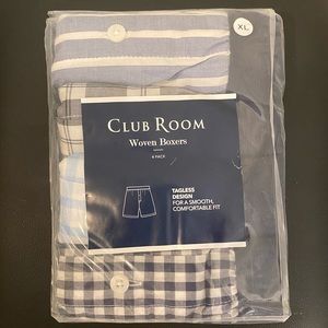 Club Room Woven Boxers 4-Pack